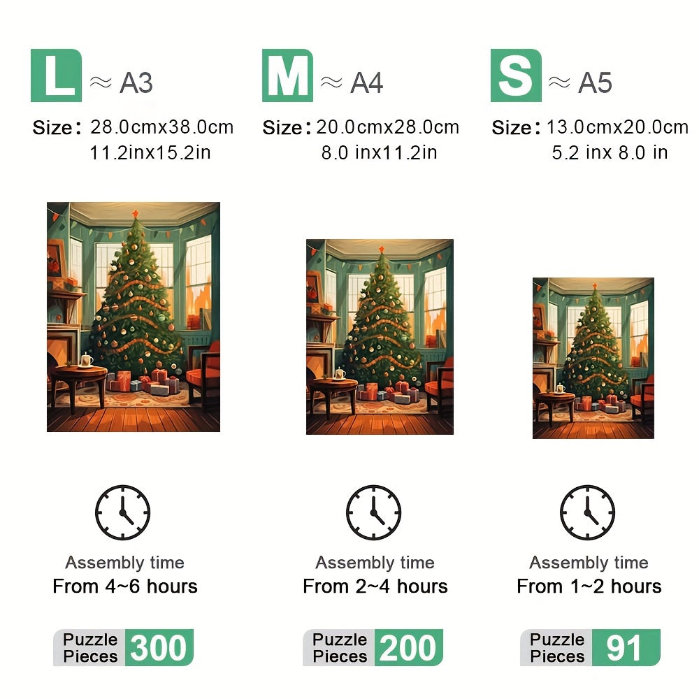 Thanksgiving Gift Christmas Tree - Wooden Jigsaw Puzzles - image 3