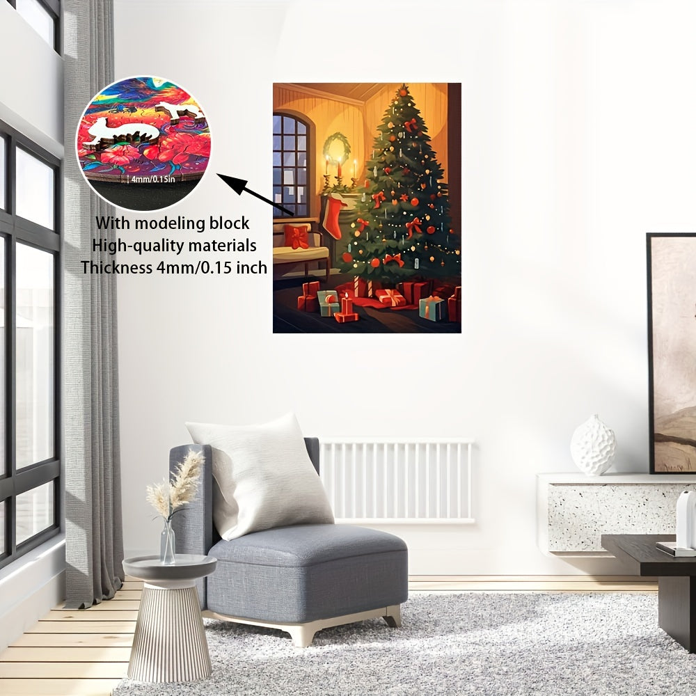 Thanksgiving Christmas Tree Gift - Wooden Jigsaw Puzzles - image 2