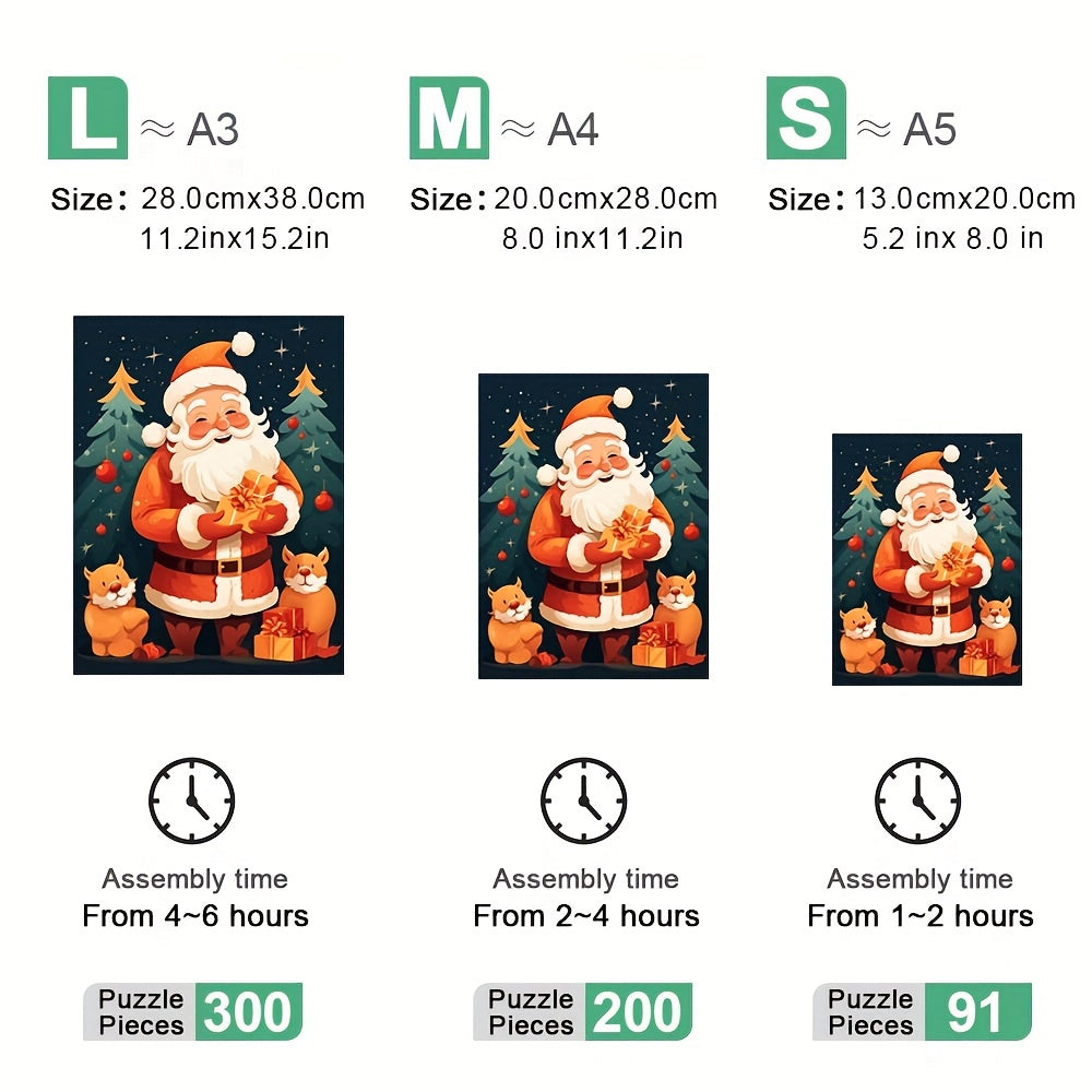 Smiling Santa Claus - Wooden Jigsaw Puzzles - image 2