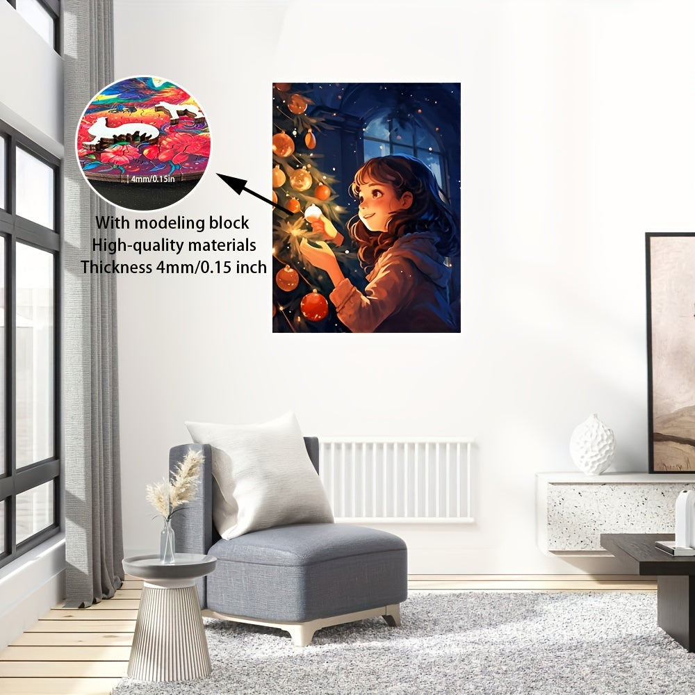 Little Girl On Christmas Eve - Wooden Jigsaw Puzzles - image 3