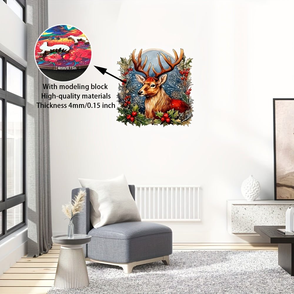 Christmas Elk Gift - Wooden Jigsaw Puzzles - image 3