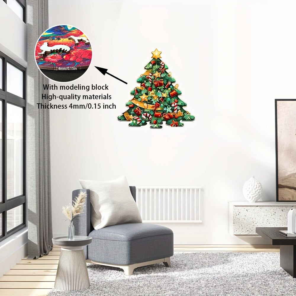 Shiny Christmas Tree - Wooden Jigsaw Puzzles - image 3