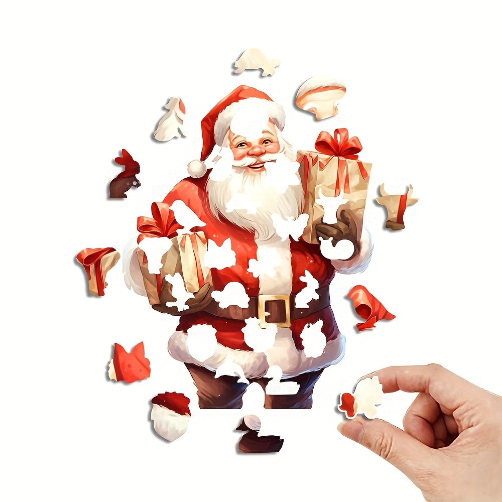 Santa Claus With Gifts - Wooden Jigsaw Puzzles - image 1