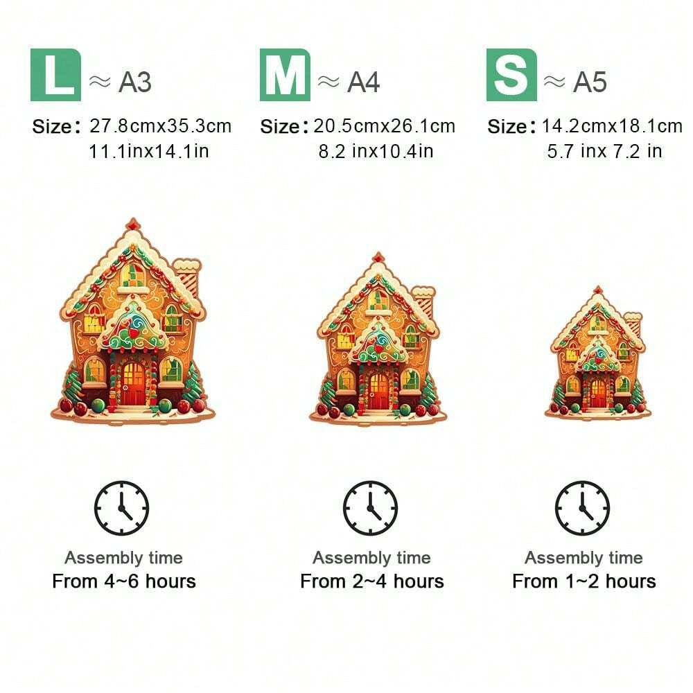 Christmas Cottage - Wooden Jigsaw Puzzles - image 2