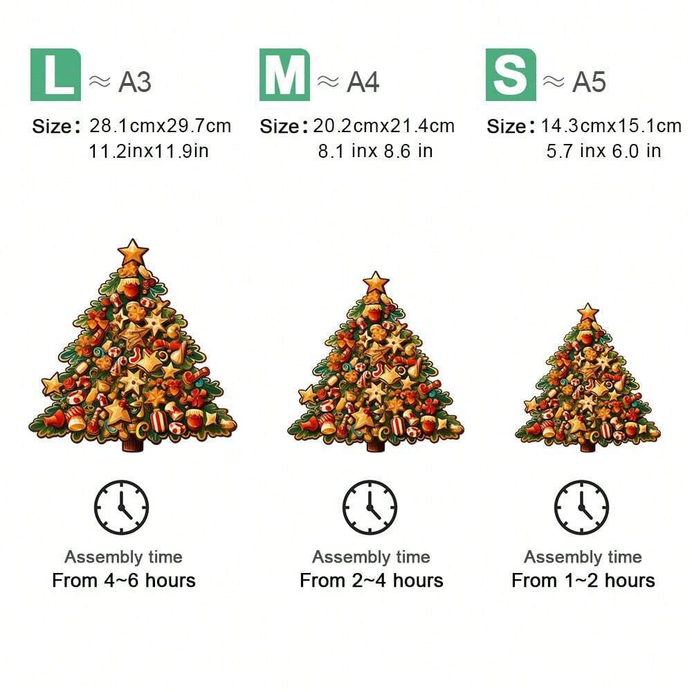 Christmas Tree Family Fun - Wooden Jigsaw Puzzles - image 2