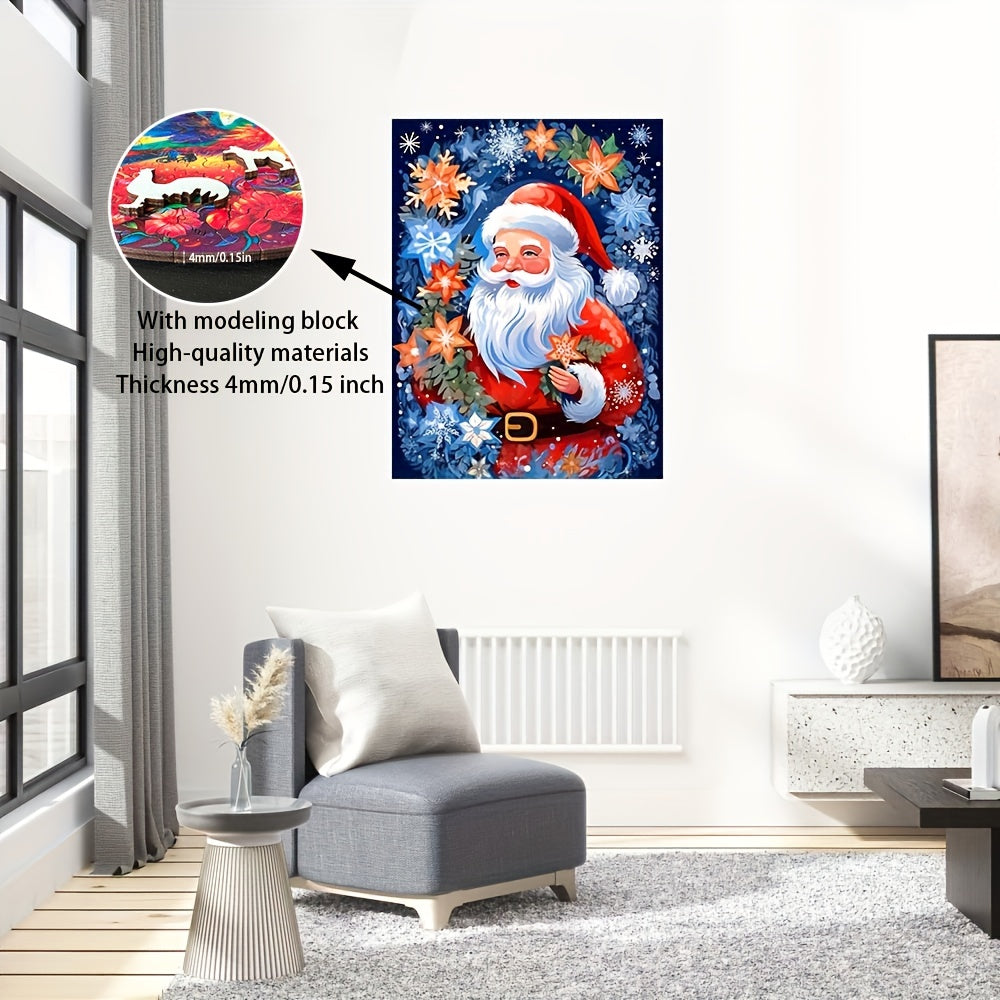 Snowflakes and Santa Claus - Wooden Jigsaw Puzzles - image 3