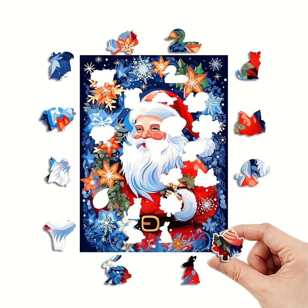 Snowflakes and Santa Claus - Wooden Jigsaw Puzzles - image 1