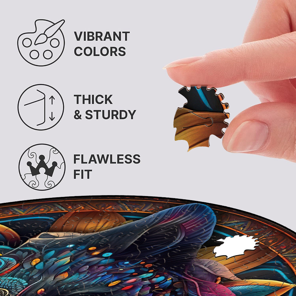 Mandala black panther - Wooden Jigsaw Puzzle - image 2