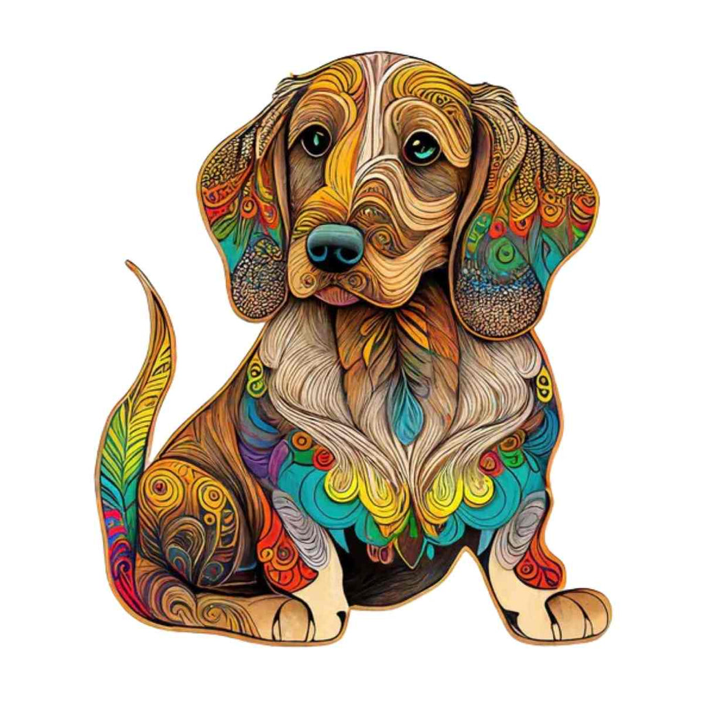 Dachshund / Sausage dog - Wooden Jigsaw Puzzle - A3 (120 - 150 Pieces) - image 0