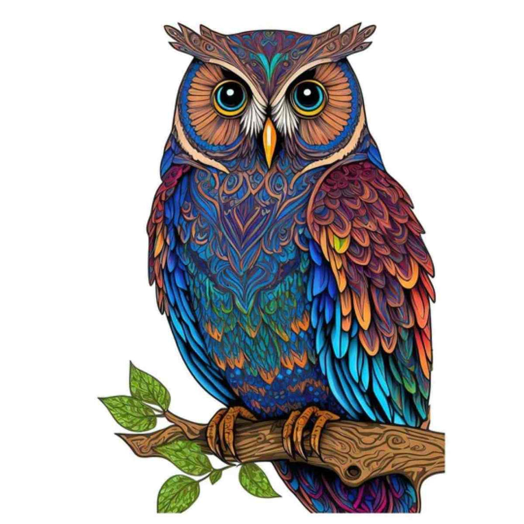 Wisdom Owl - Wooden Jigsaw Puzzle - A3 (120 - 150 Pieces) - image 0