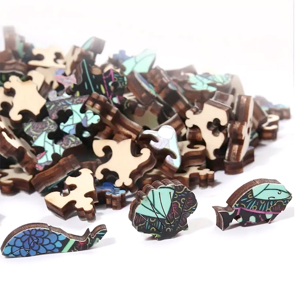 Blue Cat - Wooden Jigsaw Puzzle - image 1