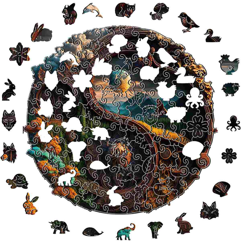 Heaven Yin Yang - Wooden Jigsaw Puzzle - image 1