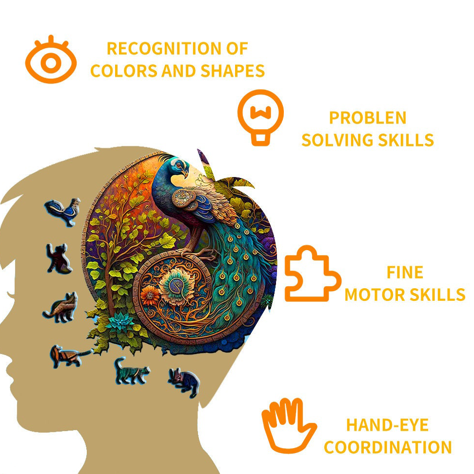 Enchanting Bird and Flowers - Wooden Jigsaw Puzzle - image 2