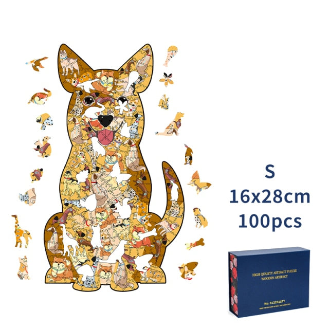 Shiba Inu - Wooden Jigsaw Puzzle - S  (100pcs) - image 3