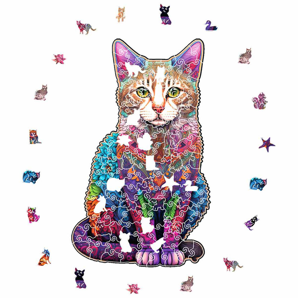 Cat - Wooden Jigsaw Puzzle - image 1