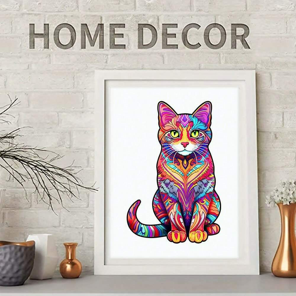 Color Cat - Wooden Jigsaw Puzzle - image 2