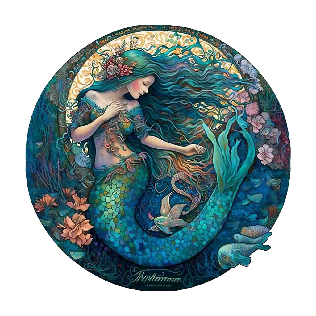 Mermaid - Wooden Jigsaw Puzzle - A3 - image 0