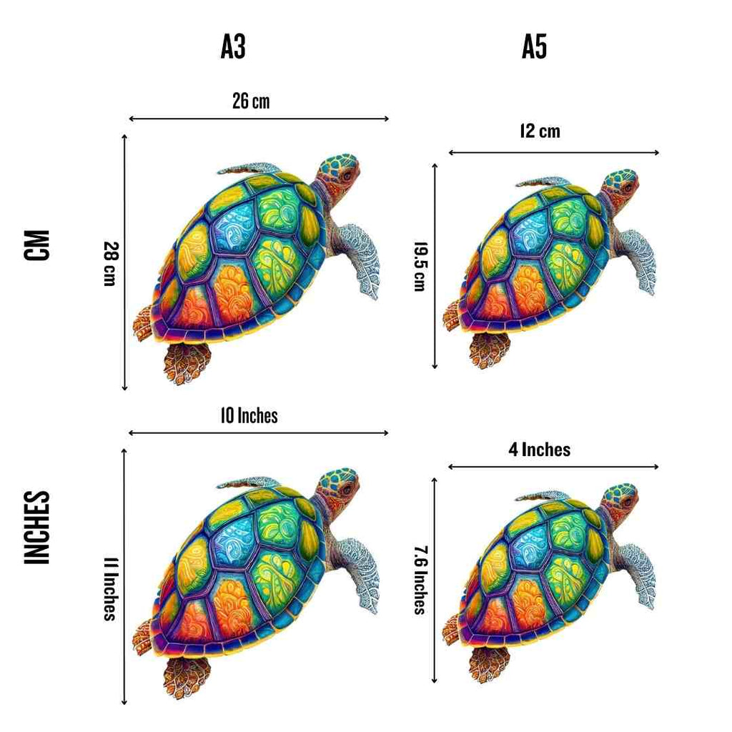 Colorful Turtle - Wooden Jigsaw Puzzle - image 2