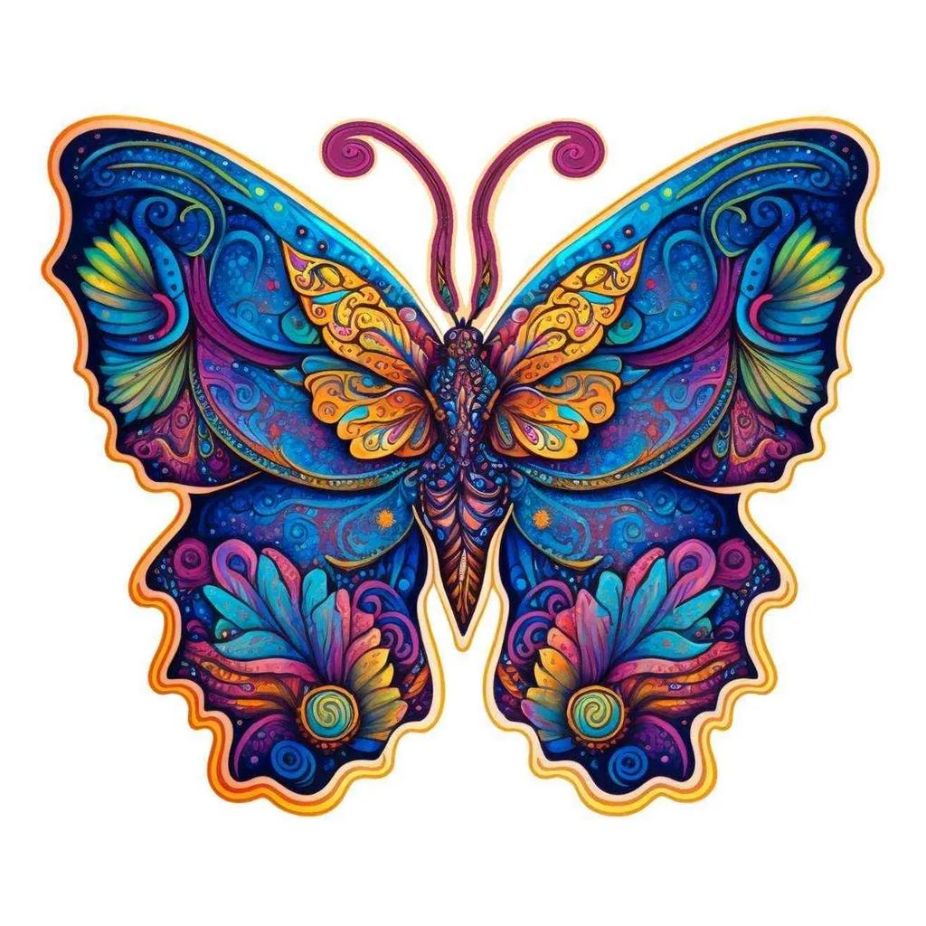 Galaxy Butterfly - Wooden Jigsaw Puzzle - A3 - image 0