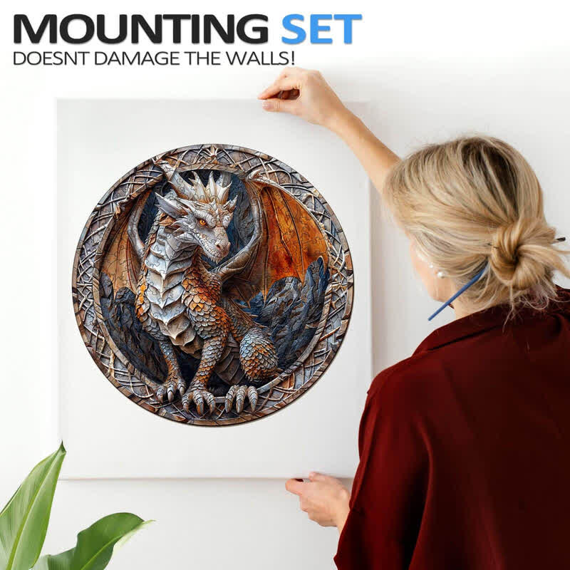 3D Cave Dragon - Wooden Jigsaw Puzzle - image 7