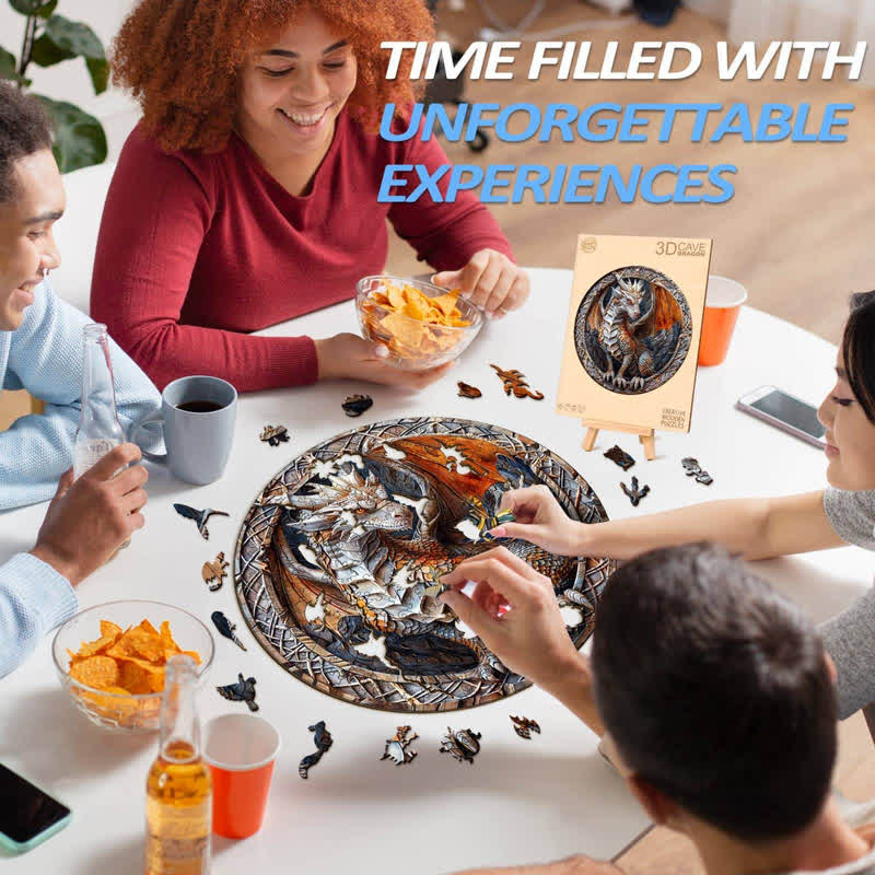 3D Cave Dragon - Wooden Jigsaw Puzzle - image 6