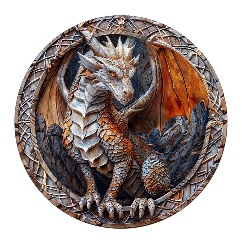 3D Cave Dragon - Wooden Jigsaw Puzzle - image 5