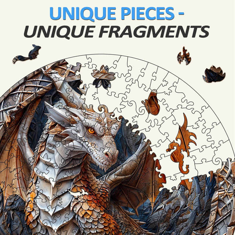 3D Cave Dragon - Wooden Jigsaw Puzzle - image 3