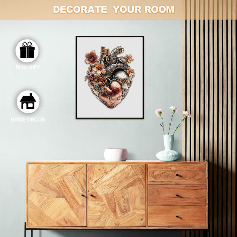 3D Mechanical Heart - Wooden Jigsaw Puzzle - image 4