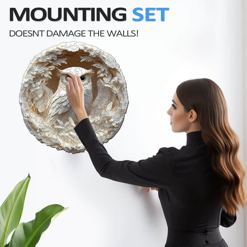 3D Paper Carved Owl - Wooden Jigsaw Puzzle - image 7