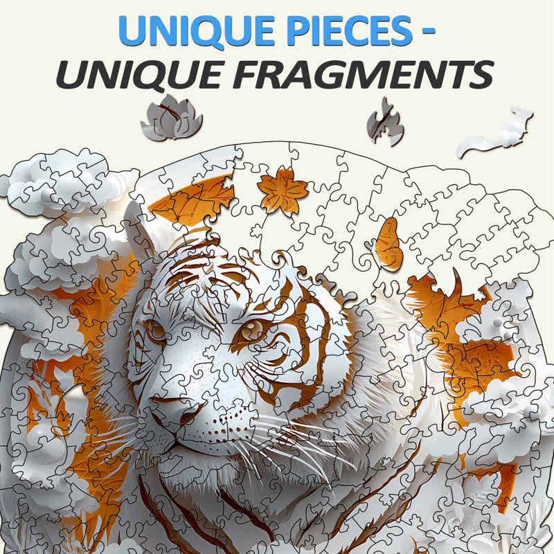 3D Paper Tiger - Wooden Jigsaw Puzzle - image 2