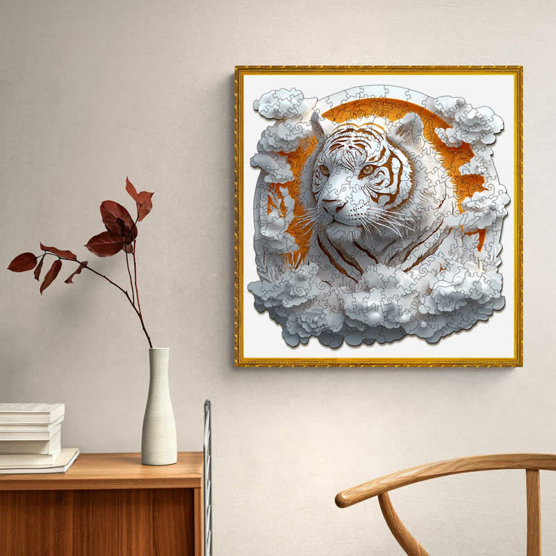 3D Paper Tiger - Wooden Jigsaw Puzzle - image 6