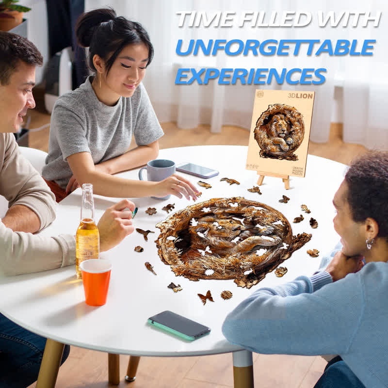 3D Lion - Wooden Jigsaw Puzzle - image 7