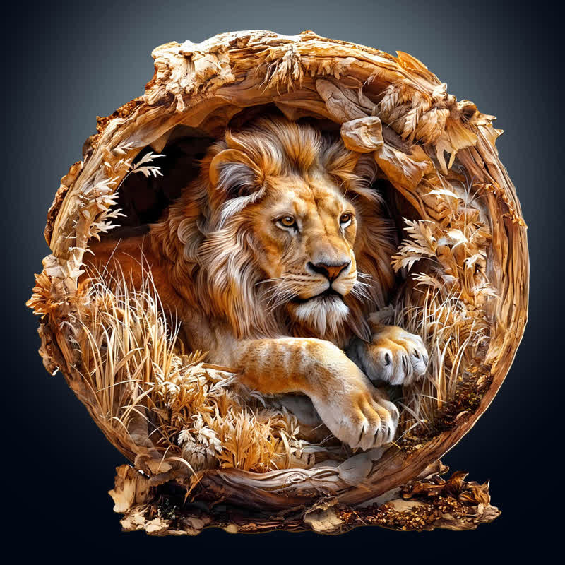 3D Lion - Wooden Jigsaw Puzzle - A3 - Wooden Gift Packaging - image 0
