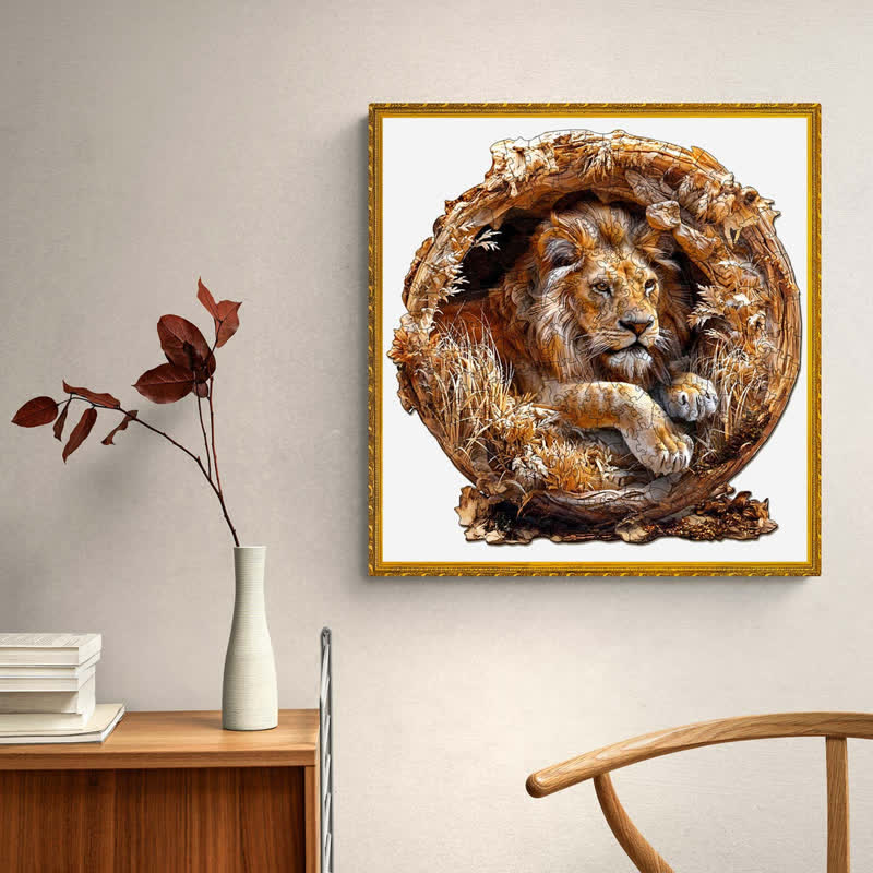 3D Lion - Wooden Jigsaw Puzzle - image 8