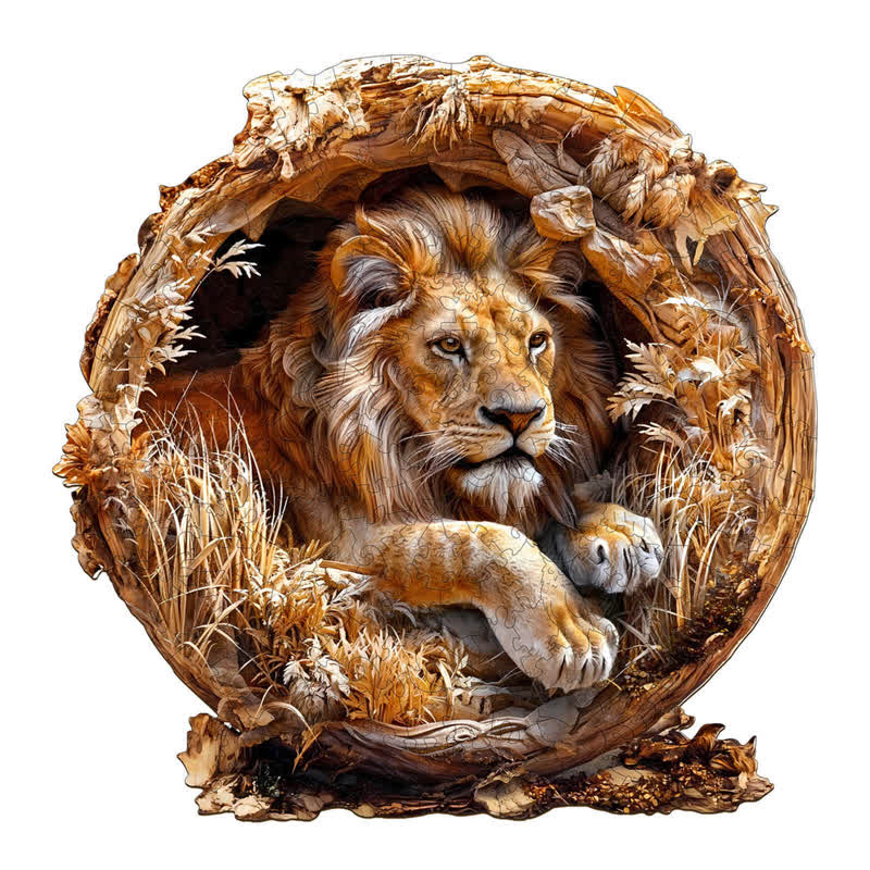 3D Lion - Wooden Jigsaw Puzzle - image 5