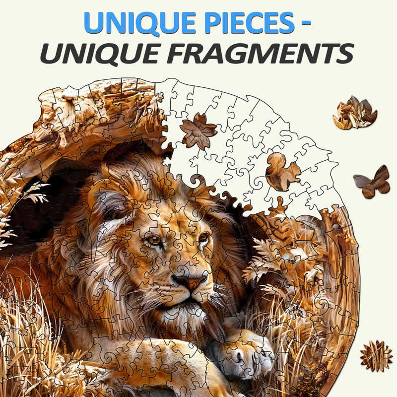 3D Lion - Wooden Jigsaw Puzzle - image 2