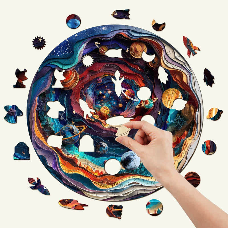 3D Universe - Wooden Jigsaw Puzzle - image 1