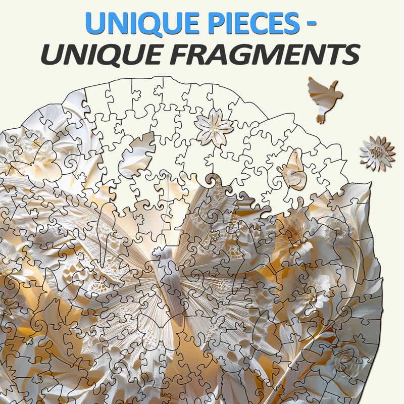 3D Paper Butterfly - Wooden Jigsaw Puzzle - image 3