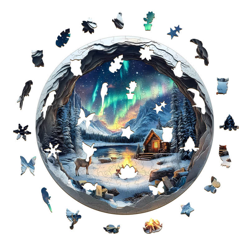3D Aurora World - Wooden Jigsaw Puzzle - image 1