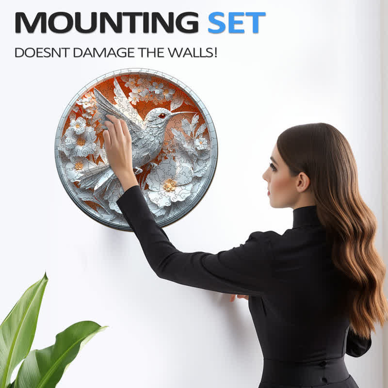 3D Paper Hummingbird - Wooden Jigsaw Puzzle - image 7