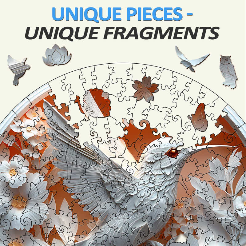 3D Paper Hummingbird - Wooden Jigsaw Puzzle - image 3