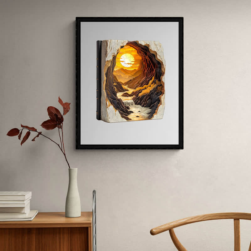 3D Sunset in a Book - Wooden Jigsaw Puzzle - image 6