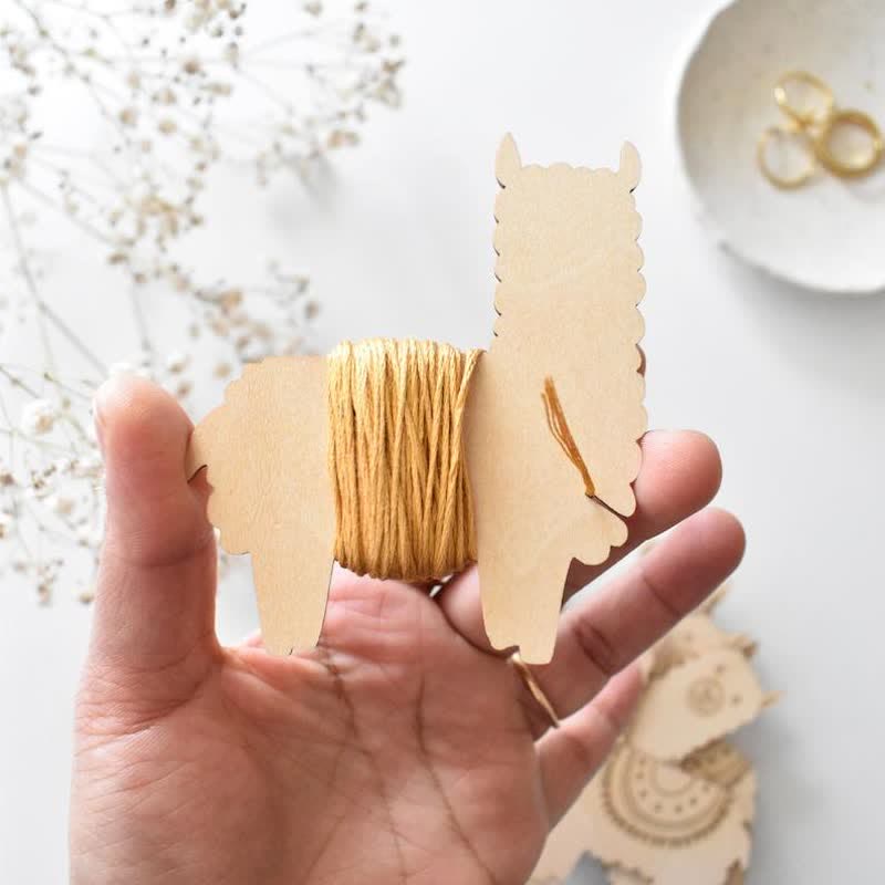 Wooden Floss Holder - Thread Organizing Spools - image 2