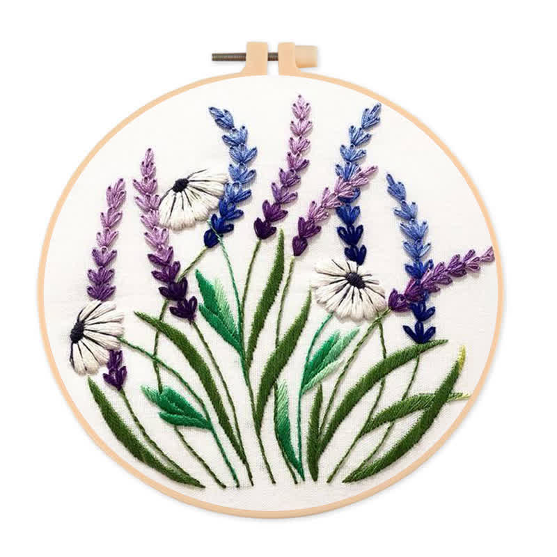 Rubbyoo Embroidery Kit - Floral Diy Craft Kits - image 0