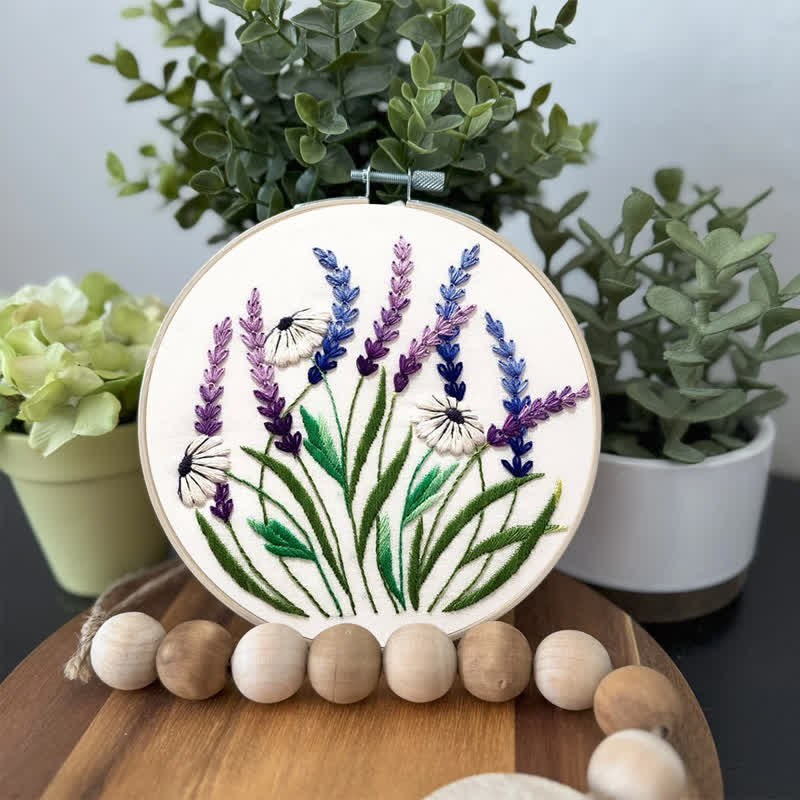 Rubbyoo Embroidery Kit - Floral Diy Craft Kits - image 1