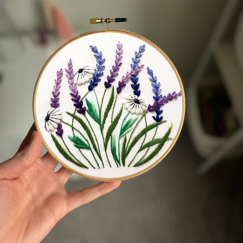 Rubbyoo Embroidery Kit - Floral Diy Craft Kits - image 2