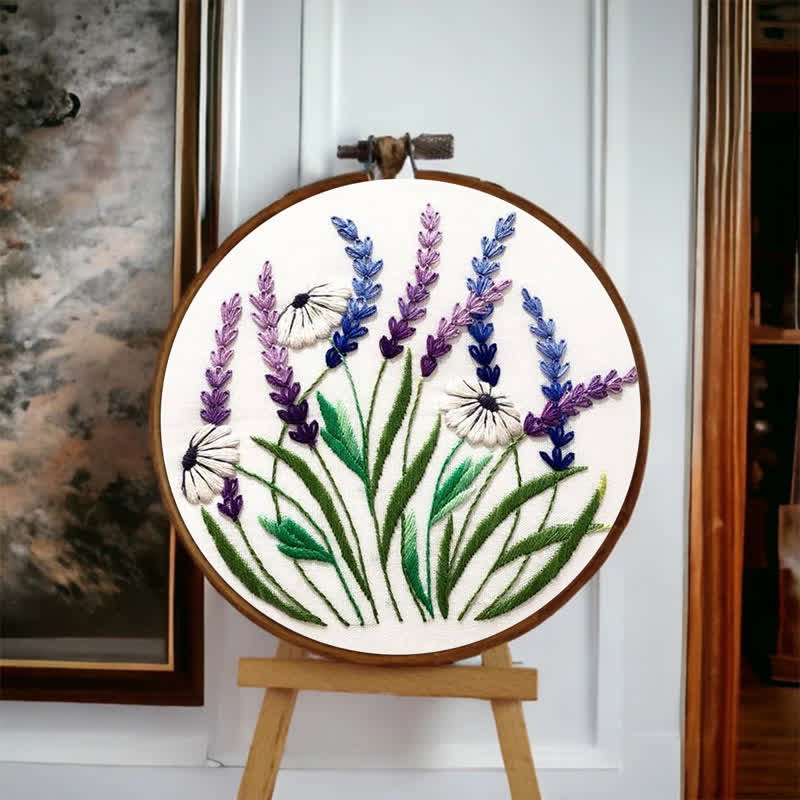 Rubbyoo Embroidery Kit - Floral Diy Craft Kits - image 3