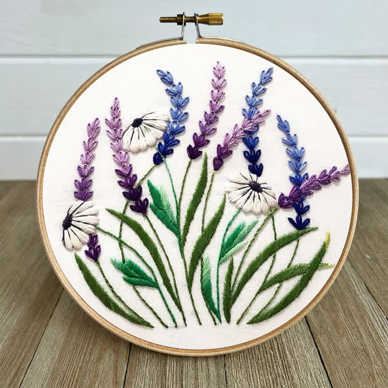 Rubbyoo Embroidery Kit - Floral Diy Craft Kits - image 4