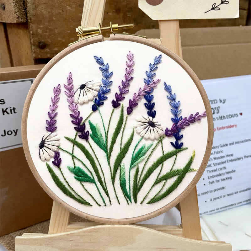 Rubbyoo Embroidery Kit - Floral Diy Craft Kits - image 5