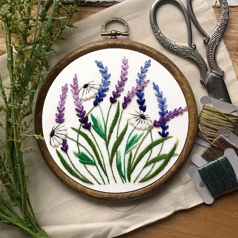 Rubbyoo Embroidery Kit - Floral Diy Craft Kits - image 6